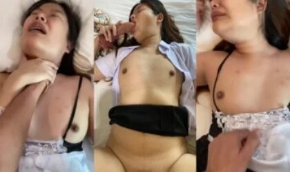 คลิปหลุดล่าสุด นักศึกษาไทยงานเด็ดทางบ้าน โดนจับเย็ดคาชุดคอสเพลย์